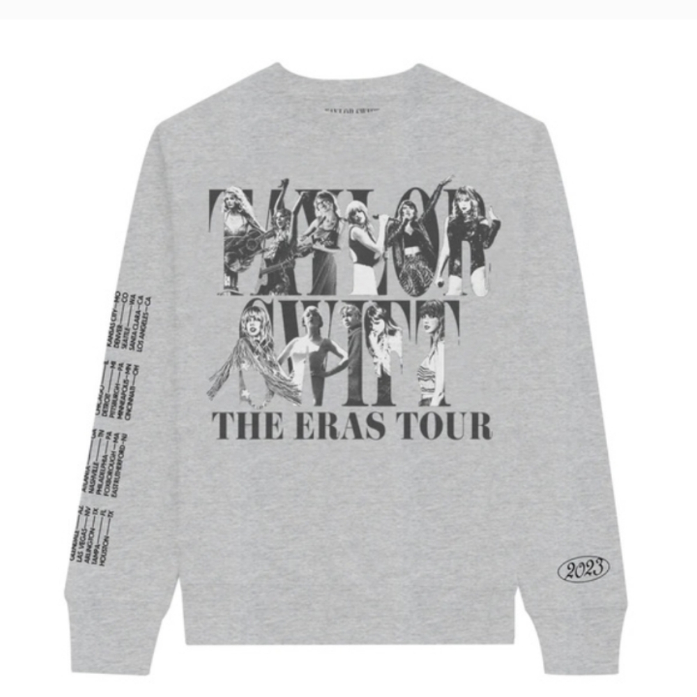 Taylor Swift Eras Tour Crew Neck Sweatshirt, XL